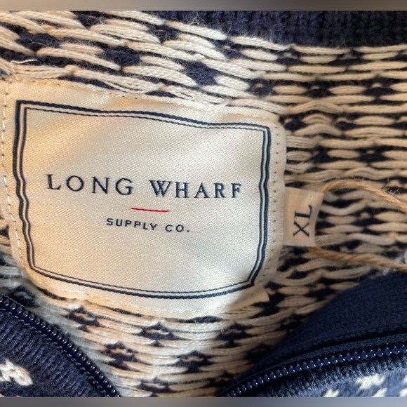 Long Wharf Supply Company NWT Men’s 1/4 Zip Edgartown SeaWell Sweater. Size XL - Picture 7 of 10